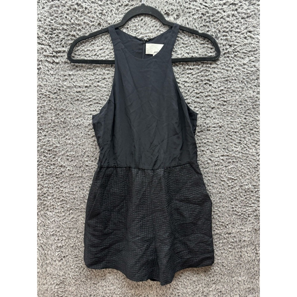3.1 Phillip Lim Silk Sleeveless Mini Tank Dress‎ Black Womens Size 0